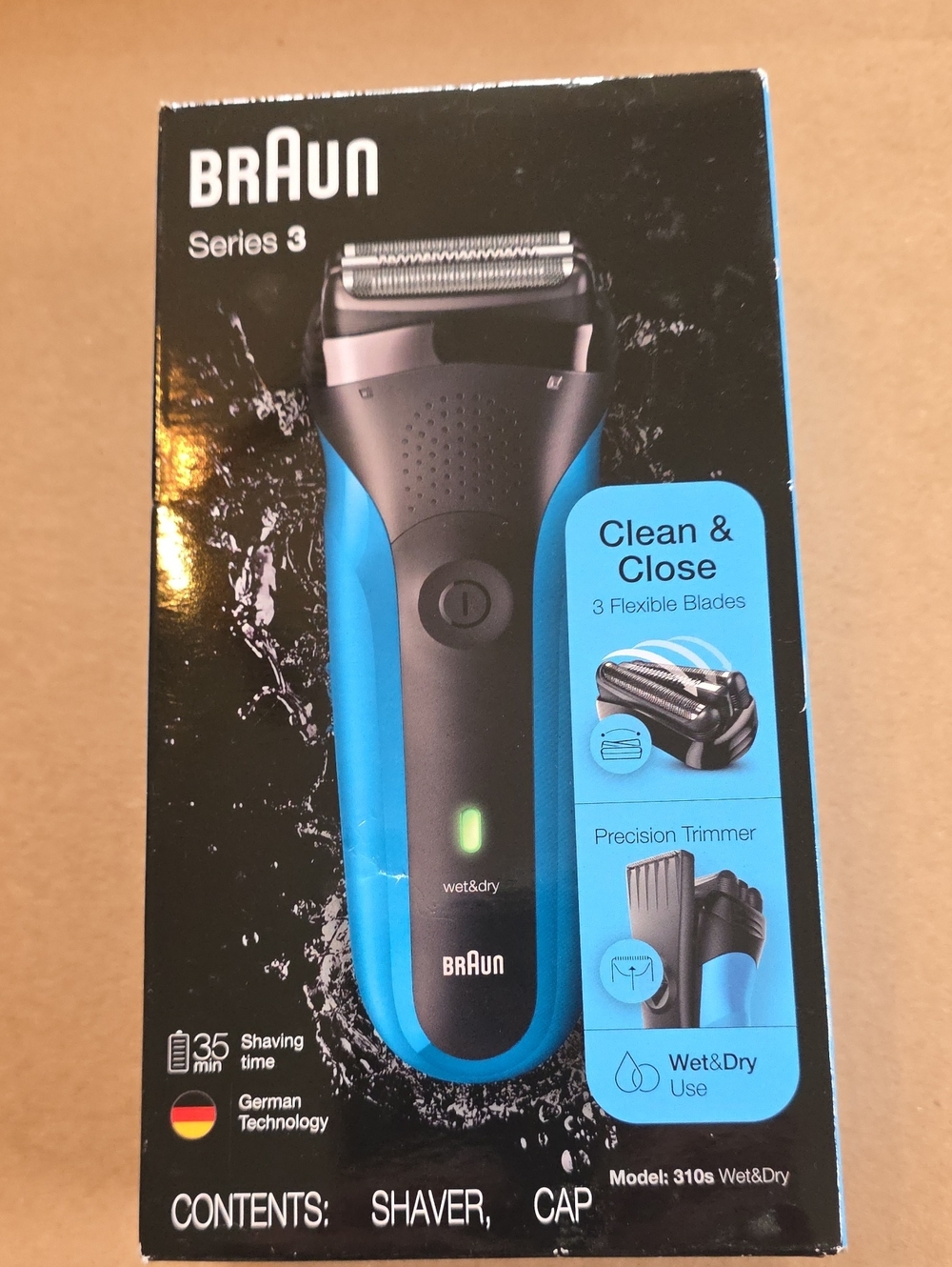 Braun Series 3 Men's Electric Shaver - Blue/Black